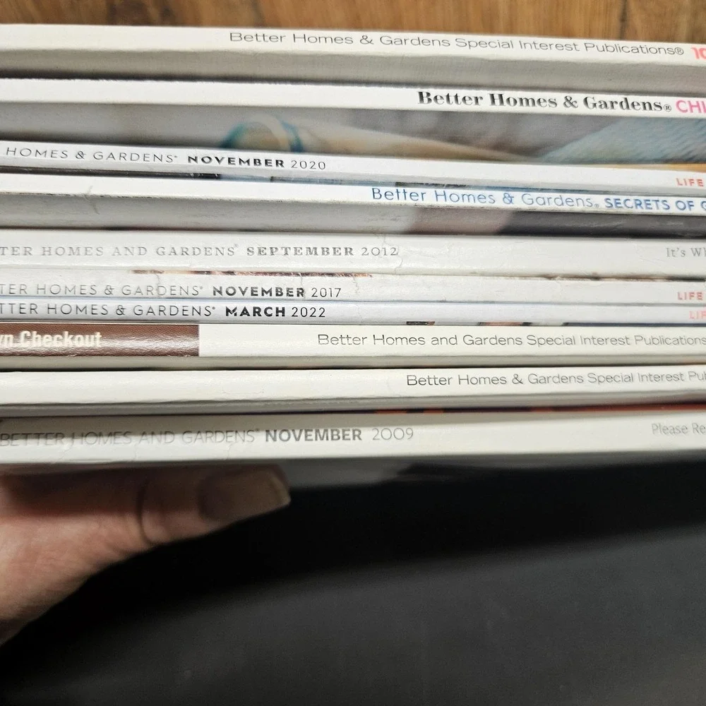 Better Homes & Gardens‎ Recipe & Organizing Magazine Lot 2009-2022 Softcover